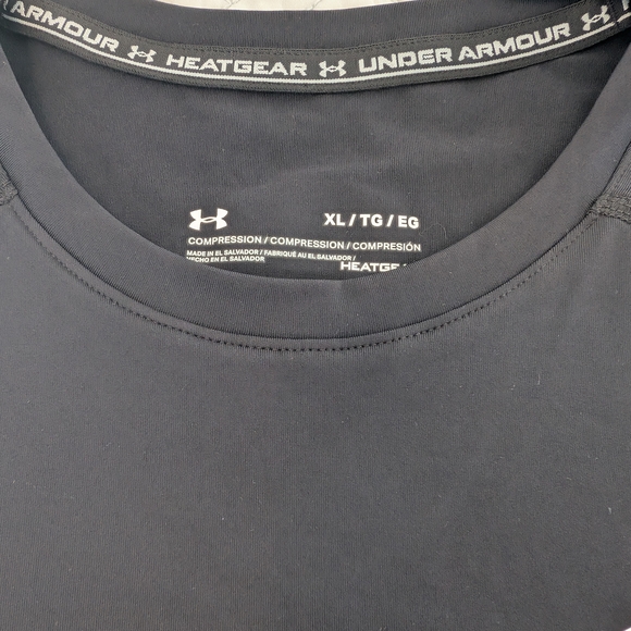 NWT Under Armour HeatGear Compression Sleeveless Compression Shirt Black Size XL - Picture 2 of 8